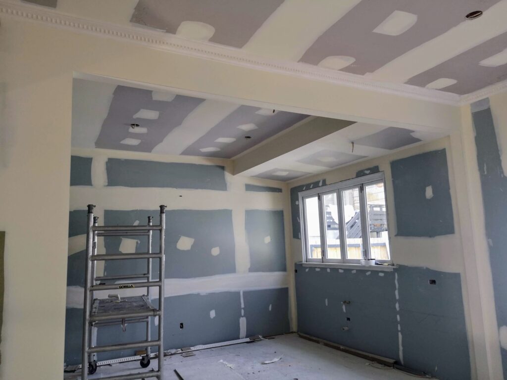 Villa plastering work